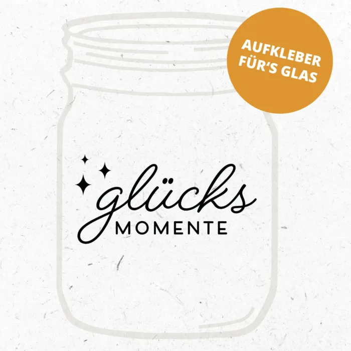 Glücksmomente Aufkleber