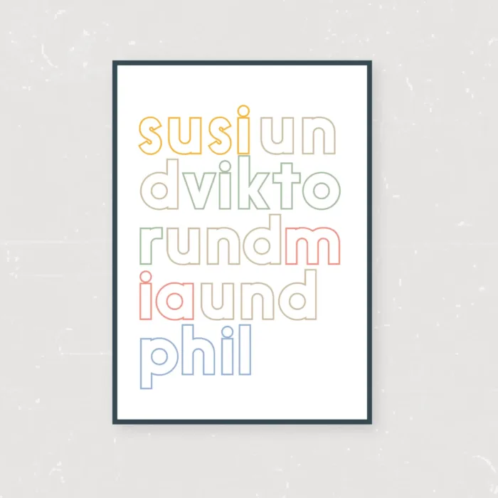 Typo Poster / Namen – Bild 3